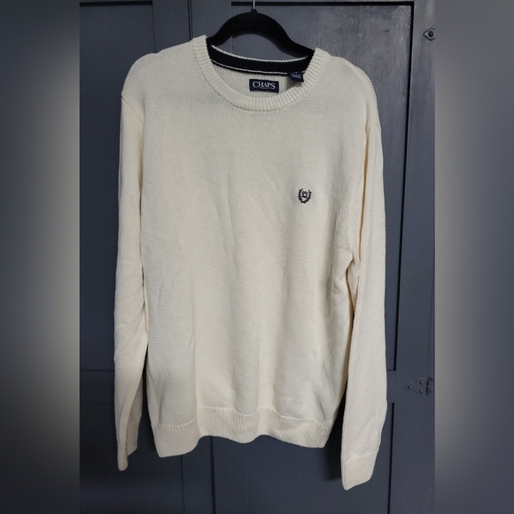 Chaps Men's Cream Sweater - Picture 1 of 6
